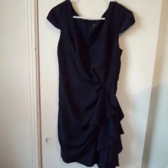 Chequer black sleeveless dress size 4 - Picture 2 of 6